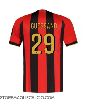OGC Nice Evann Guessand #29 Maglia Gara Casa Repliche 2024-25